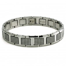 Tungsten Carbide Commando Link Bracelet