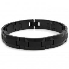 Black Tungsten Carbide Link Bracelet