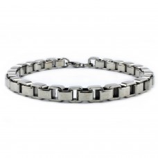 Stainless Steel Box Chain Link Bracelet