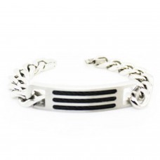 Stainless Steel Identification Curb Chain Bracelet