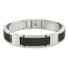 Two-Tone Stainless Steel Gladiator Link Bracelet,