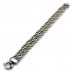 Stainless Steel Triple Braid Gold & Silver Rope Chain Bracelet