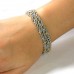 Stainless Steel Triple Braid Gold & Silver Rope Chain Bracelet