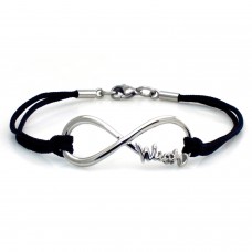 Stainless Steel Wish Infinity Rope Bracelet