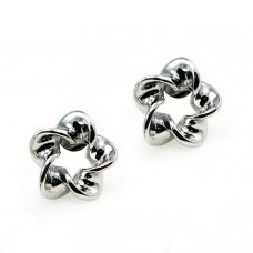 Sterling Silver Twisted Earrings