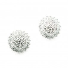 Sterling Silver Dandelion Stud Earrings