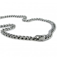 Stainless Steel Curb Chain Necklace