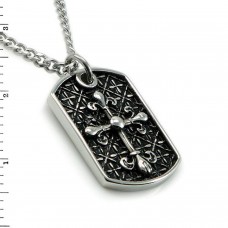 Stainless Steel Templar Dog Tag Pendant