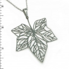 Stainless Steel Maple Leaf Pendant 