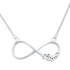 Sterling Silver Infinity Faith Pendant