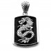 925 Sterling Silver Shadow Dragon Pendant