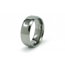 8mm High Polish Titanium Ring