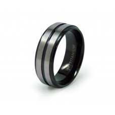 Black Titanium Wedding Ring