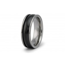 7 mm Black IP Titanium Ring