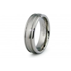 Milgrain Titanium Ring