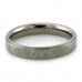 Forever Love Titanium Satin/High Polish Promise Ring