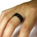 Titanium Black Carbon Fiber Plain Ring