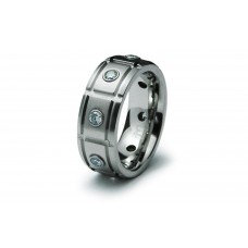 Stainless Steel CZ Ring