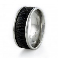 9mm Stainless Steel Leather Ring