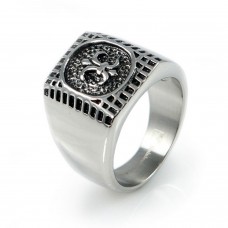 Stainless Steel Fleur De Lis Ring