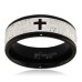 Two-Tone Stainless Steel Lord's Prayer Ring