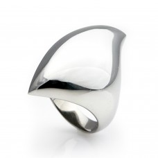 Stainless Steel Spaceship Dome Ring