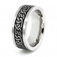 Stainless Steel Ancient Tribal Design Ring