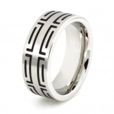 Stainless Steel Contemporary Design Ring