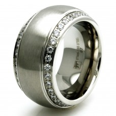 Stainless Steel Embellished Ring