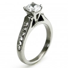 Imitation Diamond Solitaire Channel Set CZ Ring