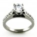 Imitation Diamond Solitaire Channel Set CZ Ring