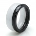 Ceramic Black & White Stackable Multi Faceted Ring (3mm black / 6mm white) Set