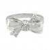 Sterling Silver Cute Bow Infinity Ring