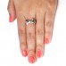 Sterling Silver Cute Bow Infinity Ring