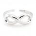 Sterling Silver Infinity Adjustable Size Knuckle/Toe Ring