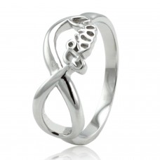 Sterling Silver Infinity Faith Ring