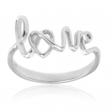 Sterling Silver Love Ring