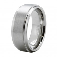 Superior Cobalt Step Down Edge Ring Wedding Band