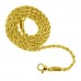 Stainless Steel Gold Plated 4.0mm Rope Chain, Length: 24.00 inch